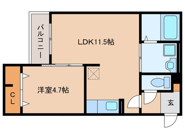 アレグリア藤井寺の物件間取画像